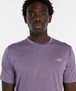 New Balance Men's Athletics T-Shirt Candied Violet Heather