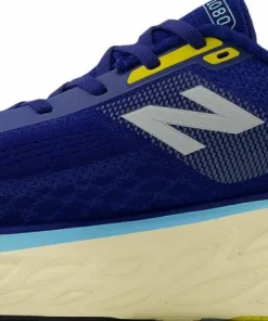 New Balance Men's Freshfoam X 1080v14 Inkwell with Silver Metallic and Ginger Lemon