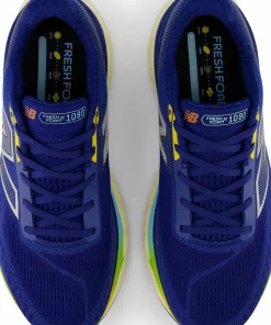 New Balance Men's Freshfoam X 1080v14 Inkwell with Silver Metallic and Ginger Lemon