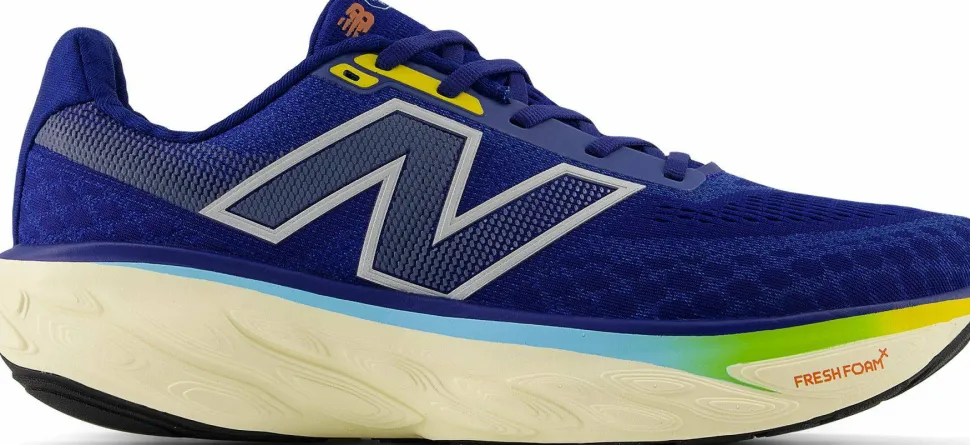 New Balance Men's Freshfoam X 1080v14 Inkwell with Silver Metallic and Ginger Lemon