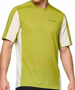Norrøna Men's Falketind EqualiserUll T-shirt Golden Lime/whisper White