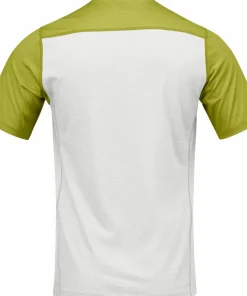 Norrøna Men's Falketind EqualiserUll T-shirt Golden Lime/whisper White