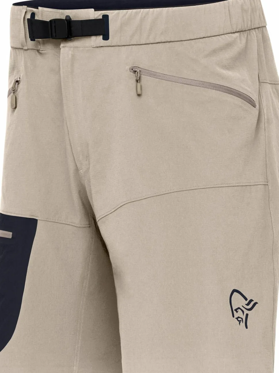 Norrøna Men's Falketind Flex1 Light Shorts Winter Twig/caviar Black