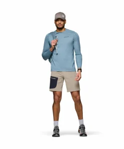 Norrøna Men's Falketind Flex1 Light Shorts Winter Twig/caviar Black
