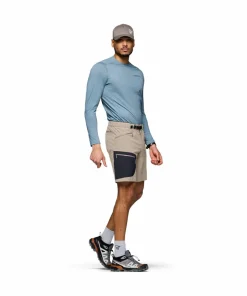 Norrøna Men's Falketind Flex1 Light Shorts Winter Twig/caviar Black