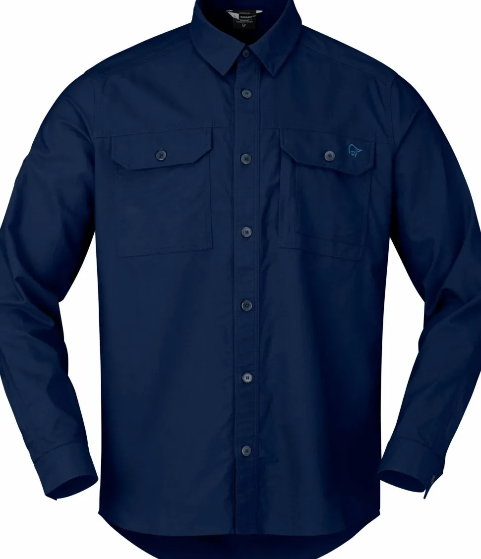 Norrøna Men's Femund Cotton Shirt Navy Blazer