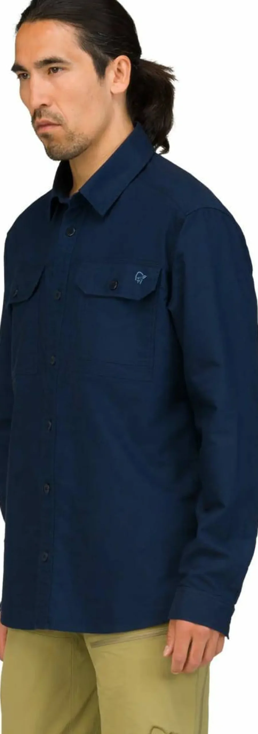 Norrøna Men's Femund Cotton Shirt Navy Blazer