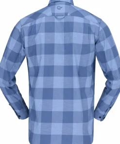 Norrøna Men's Femund Flannel Lightweight Shirt Frozen Fjord