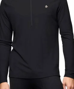 Norrøna Men's Femund PureUll Zip Neck Caviar Black
