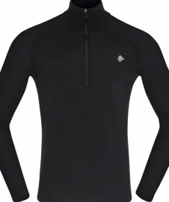 Norrøna Men's Femund PureUll Zip Neck Caviar Black