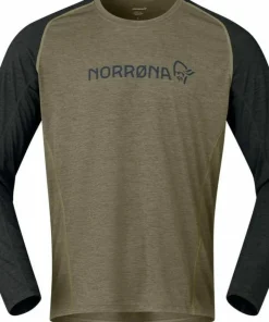 Norrøna Men's Fjørå Equaliser Lightweight Long Sleeve Olive Night