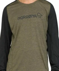 Norrøna Men's Fjørå Equaliser Lightweight Long Sleeve Olive Night