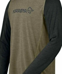 Norrøna Men's Fjørå Equaliser Lightweight Long Sleeve Olive Night