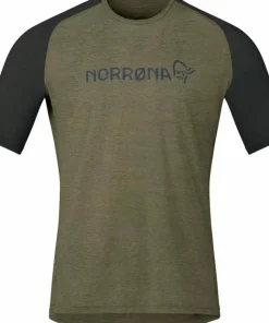 Norrøna Men's Fjørå Equaliser Lightweight T-Shirt Olive Night