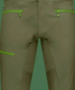 Norrøna Men's Fjørå flex1 Mid Weight Shorts Olive Night/Norrona Green