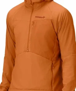 Norrøna Men's Møre Octa Zip Hood Gold Flame