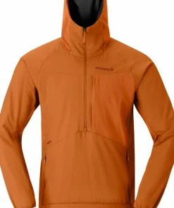 Norrøna Men's Møre Octa Zip Hood Gold Flame