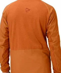 Norrøna Men's Møre Octa Zip Hood Gold Flame