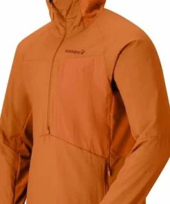 Norrøna Men's Møre Octa Zip Hood Gold Flame