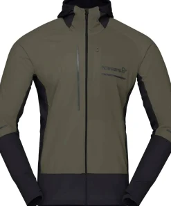 Norrøna Men's Senja Alpha90 Zip Hood Olive Night