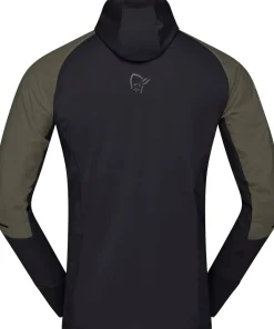 Norrøna Men's Senja Alpha90 Zip Hood Olive Night