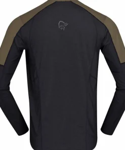 Norrøna Men's Senja Equaliser Lightweight Long Sleeve Olive Night