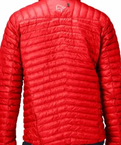 Norrøna Men's Trollveggen Superlight Down Hood Arednalin Red