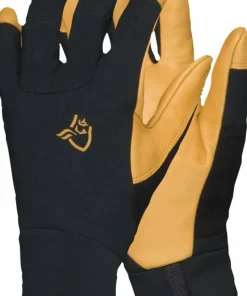 Norrøna Unisex Lyngen Windstopper Leather Gloves Caviar Black