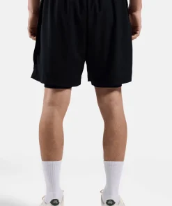 Odlo Men's 2-In-1 Short Essential 6 Inch Black
