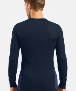 Odlo Men's Odlo Active Warm Base Layer Set Dark Sapphire - Skipper Blue