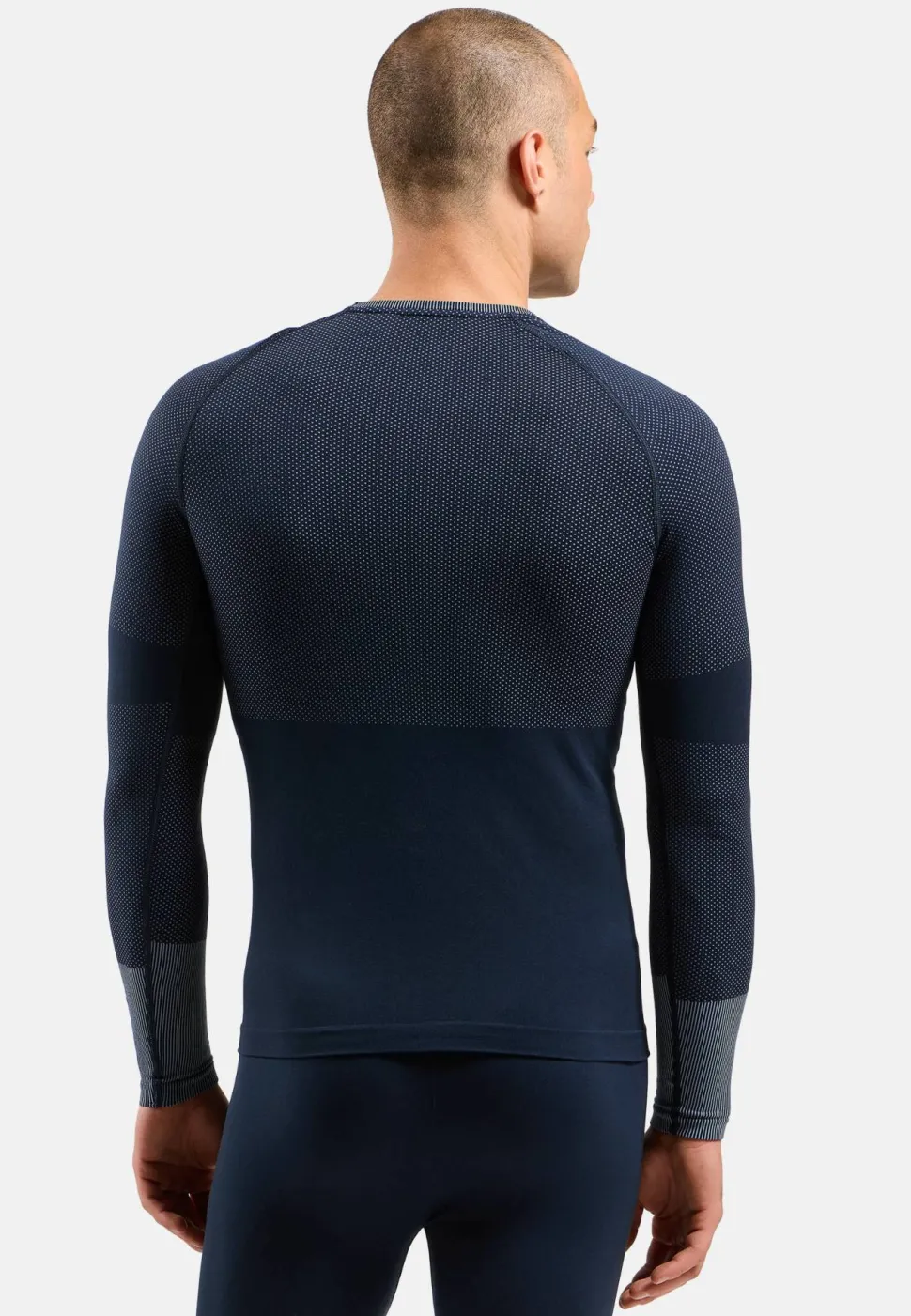 Odlo Men's Odlo Fundamentals Performance Warm Set Long Dark Sapphire