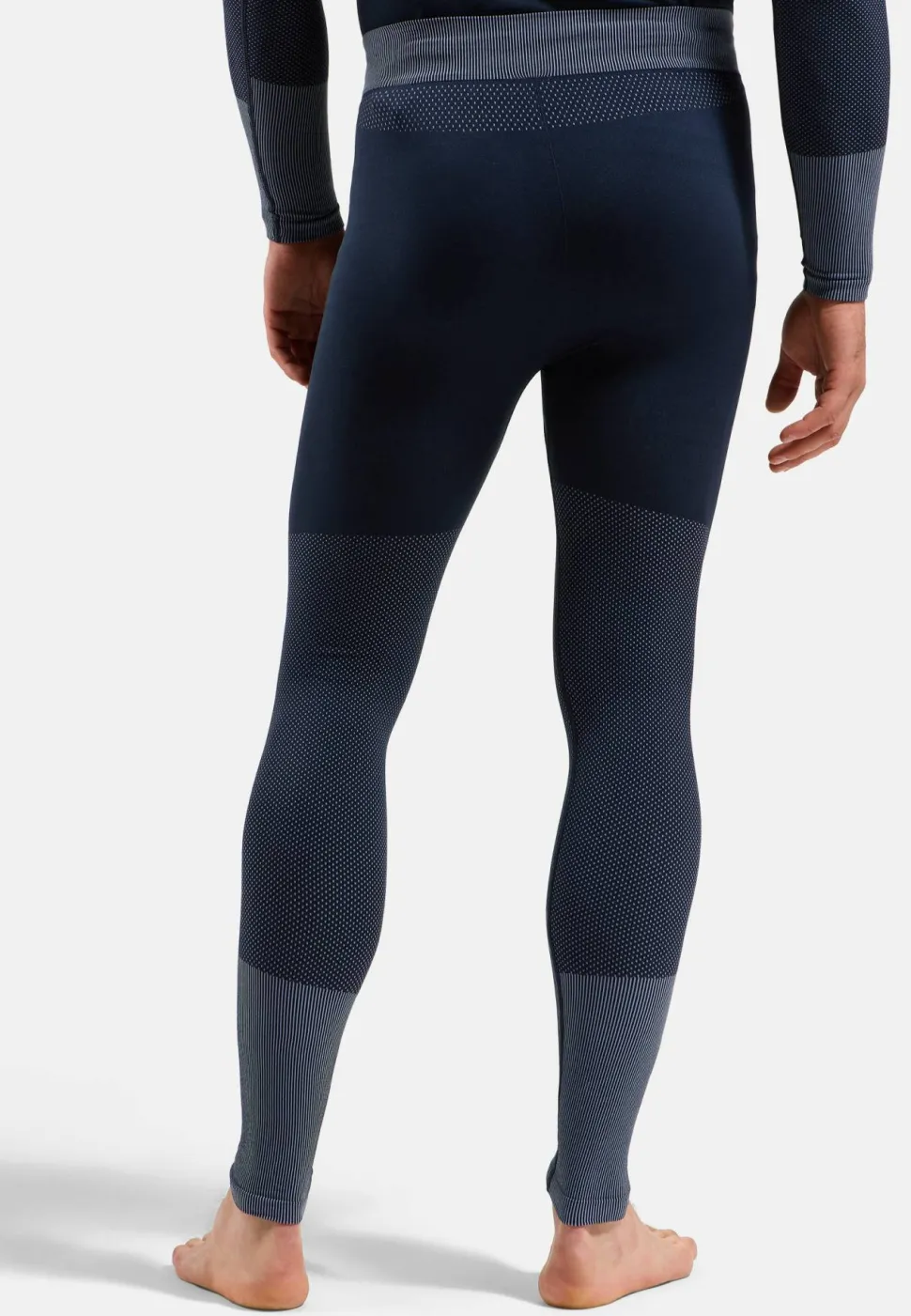 Odlo Men's Odlo Fundamentals Performance Warm Set Long Dark Sapphire