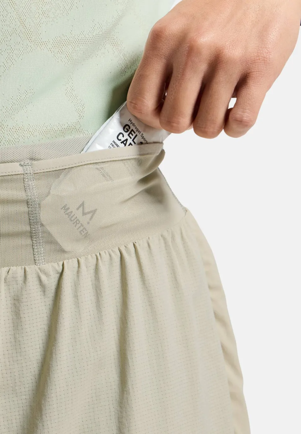 Odlo Men's Odlo X-Alp Trail 6 Inch 2-In-1 Short Agate Gray - Vetiver
