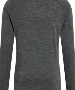 Odlo Men's Performance Wool 150 Base Layer Matte Green/Dark Grey Melange