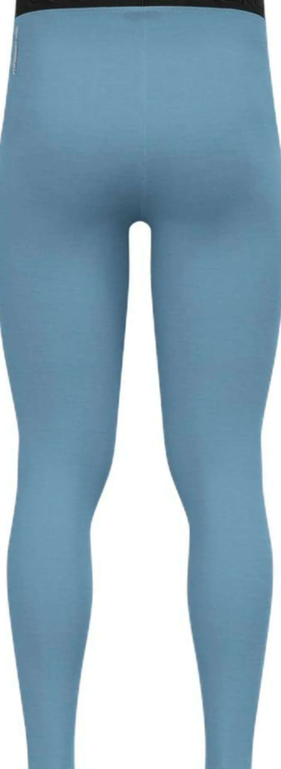 Odlo Men's Performance Wool 150 Base Layer Bottom Provincial Blue Melange - Black