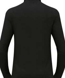 Odlo Men's Tn Long Sleeve Halfzip Natural Grey Melange - Dark Grey Melange