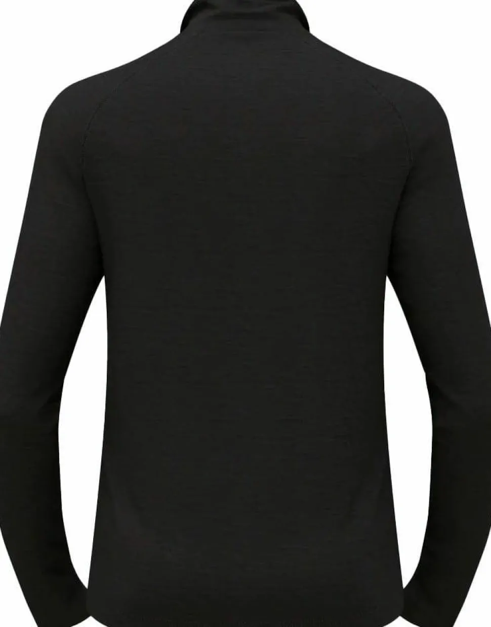 Odlo Men's Tn Long Sleeve Halfzip Natural Grey Melange - Dark Grey Melange