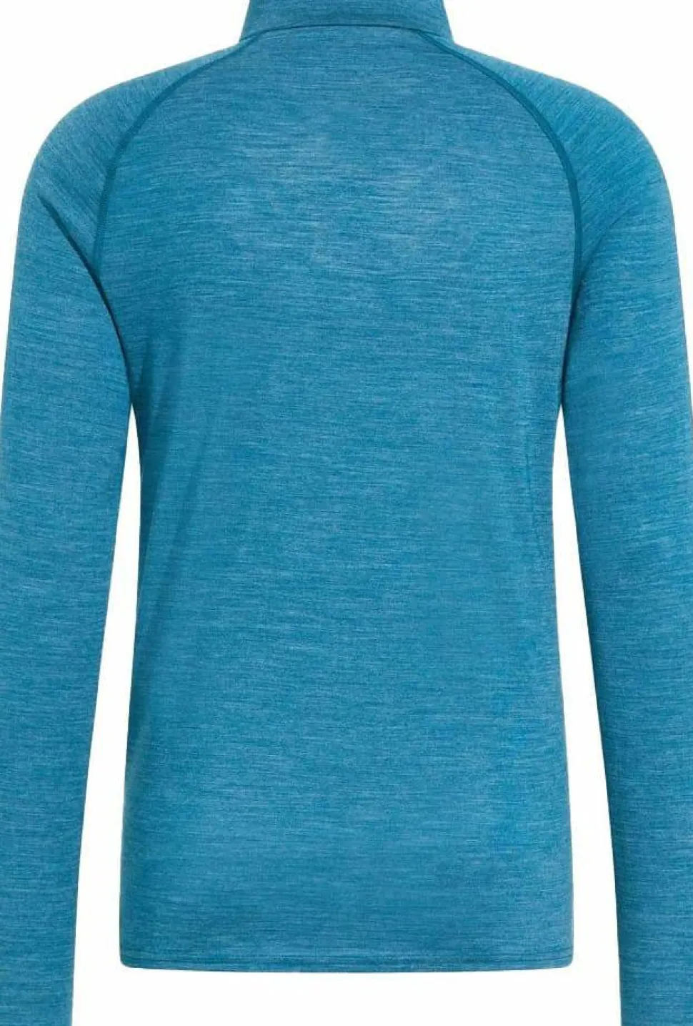 Odlo Men's Tn Long Sleeve Halfzip Natural Provincial Blue - Dark Grey Melange