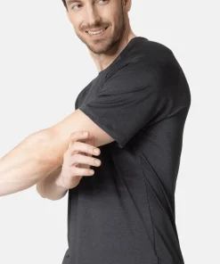 Odlo Men's T-Shirt Crew Neck S/S Essential 365 Black Melange
