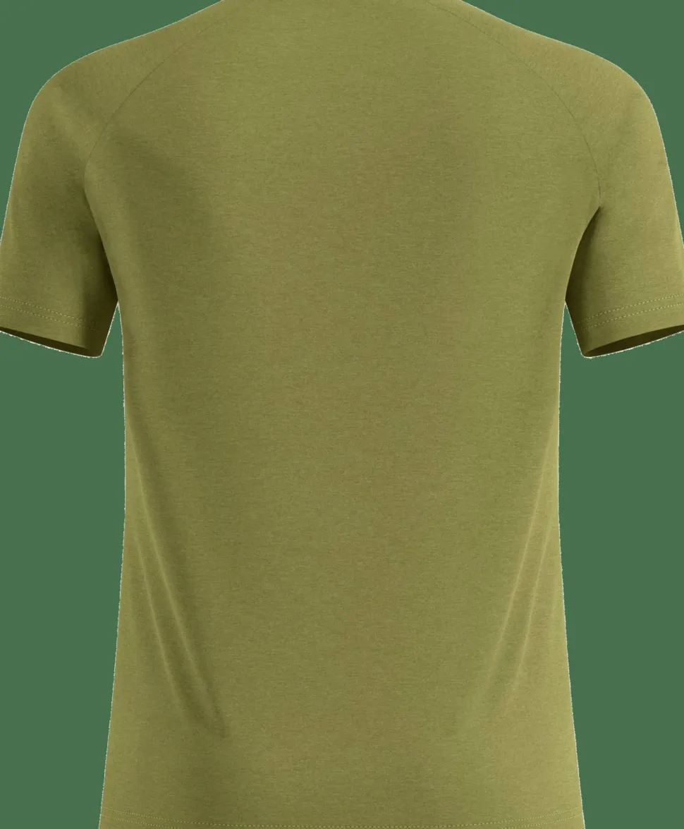 Odlo Men's T-Shirt Crew Neck S/S Essential 365 Guacamole Melange