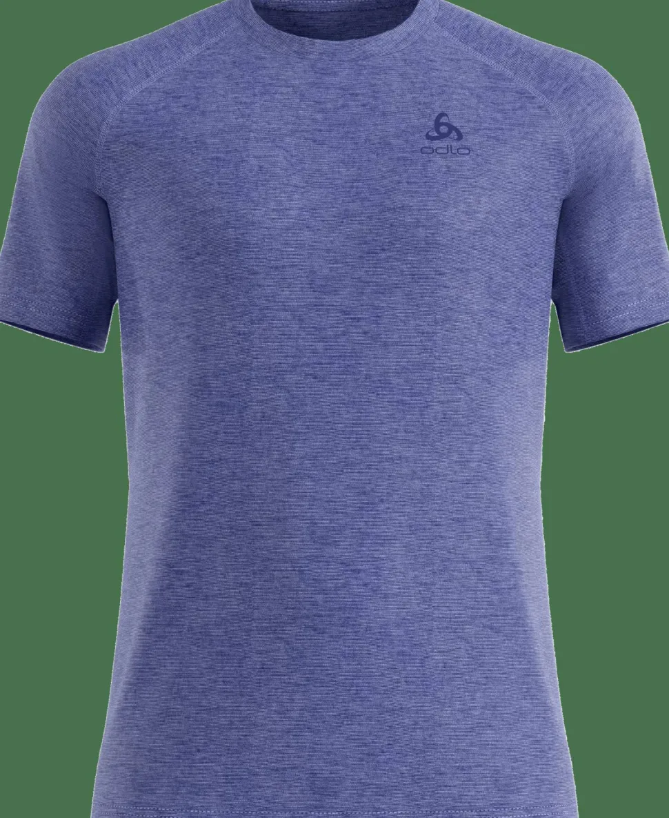 Odlo Men's T-Shirt Crew Neck S/S X-Alp Pw 115 Dazzling Blue Melange