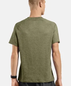 Odlo Men's T-Shirt Crew Neck S/S X-Alp Pw 115 Guacamole Melange