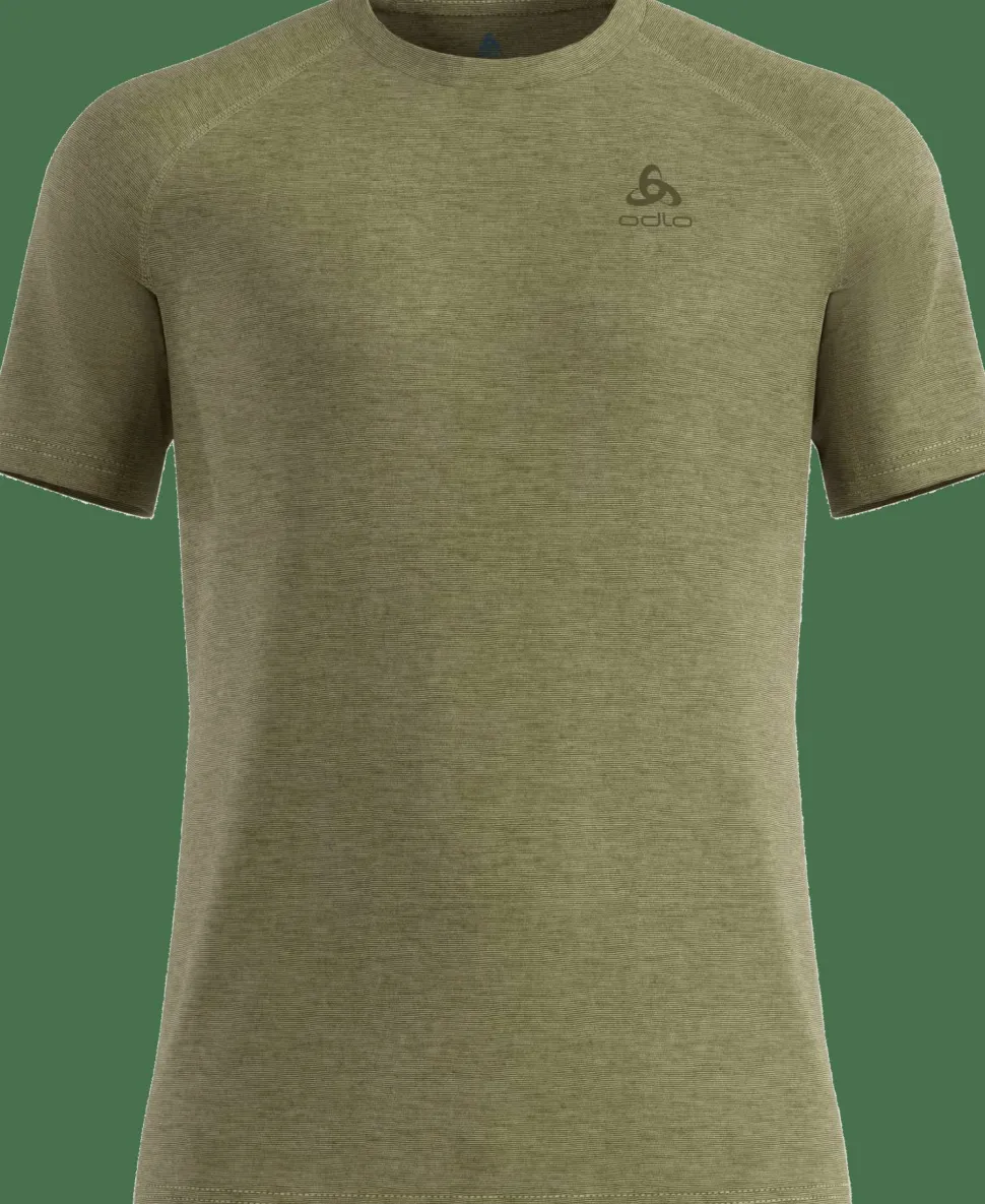 Odlo Men's T-Shirt Crew Neck S/S X-Alp Pw 115 Guacamole Melange