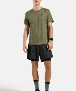 Odlo Men's T-Shirt Crew Neck S/S X-Alp Pw 115 Guacamole Melange