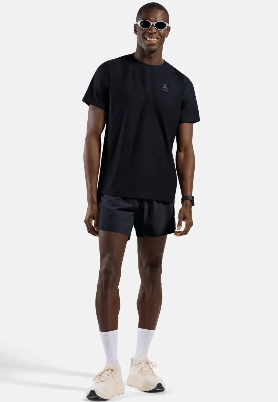Odlo Men's Zeroweight 5 Inch Short Inner Brief Black