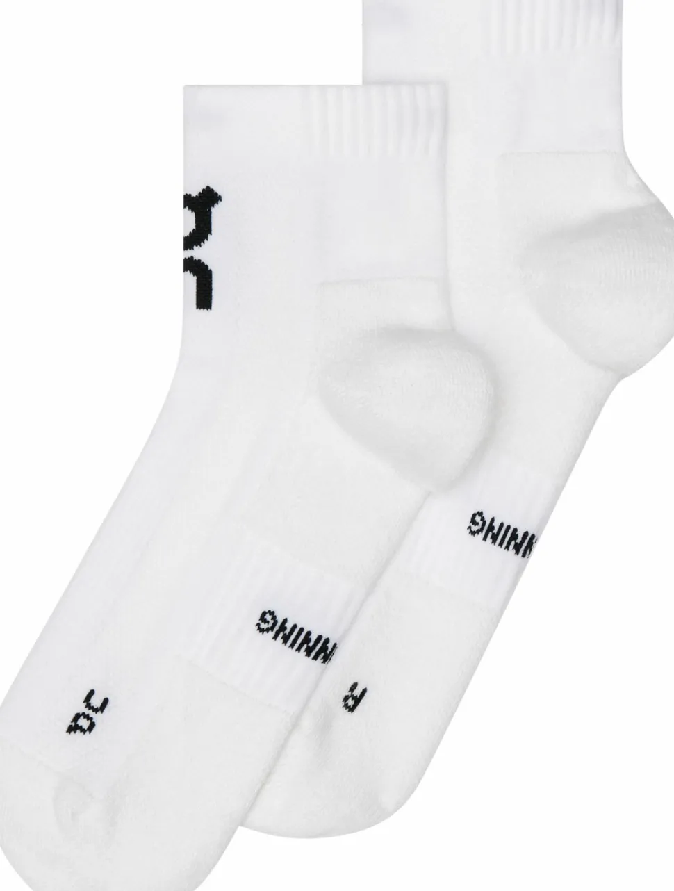 On Core Run Sock Mid 2P White