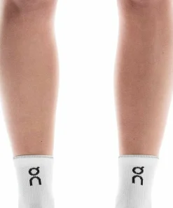On Unisex Performance Run Sock Mid White/Glacier