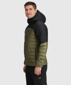 Outdoor Research Men's Helium Down Hoodie Ranger Green/Black