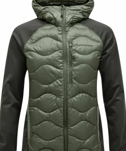 Peak Performance Men's Helium Down Hybrid Hood Pine Needle