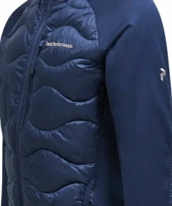 Peak Performance Men's Helium Down Hybrid Hood Blue Shadow